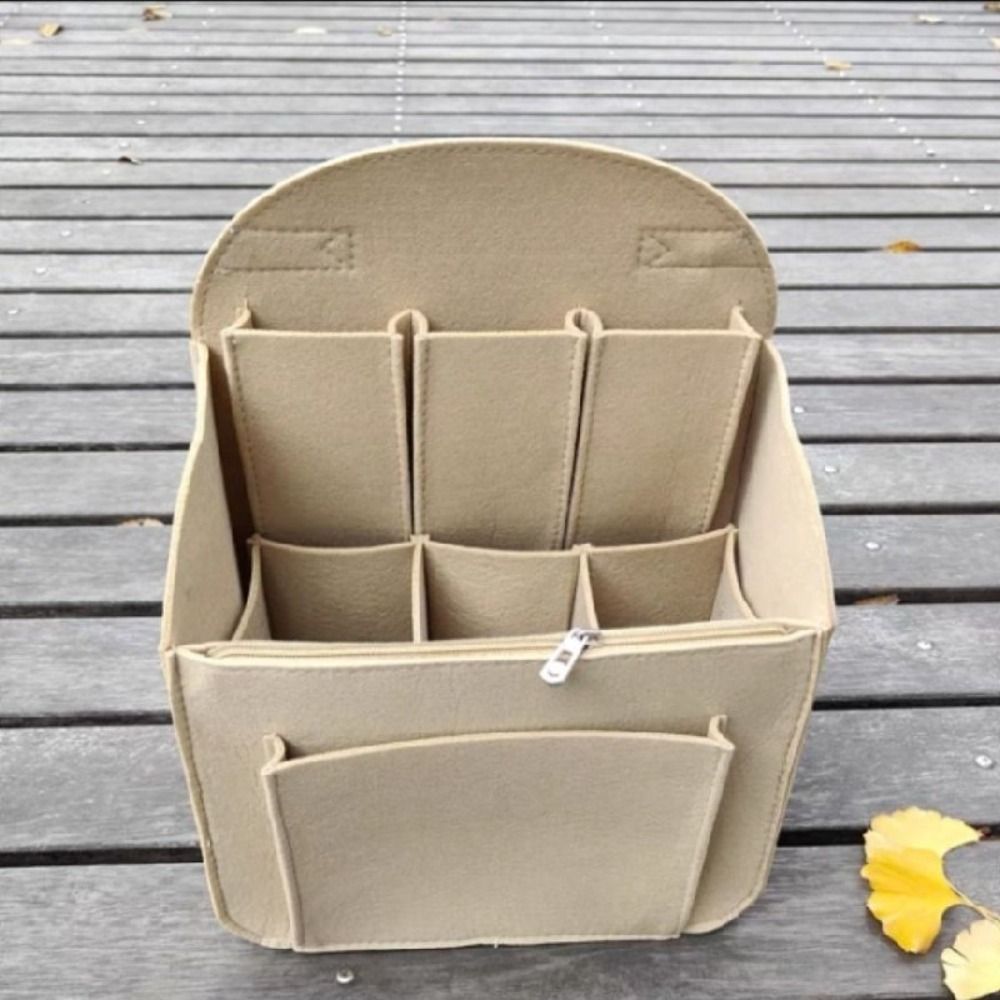 Backpack Insert Organizer - Makyaj Organizatör Keçe Ekleme Çantası İç