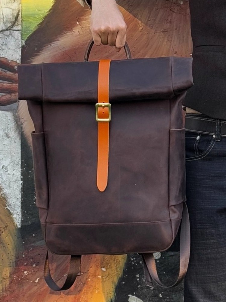 Büyük Kapasiteli Erkek Hakiki  - Leather Backpack Vintage incelemesi ve fiyatı