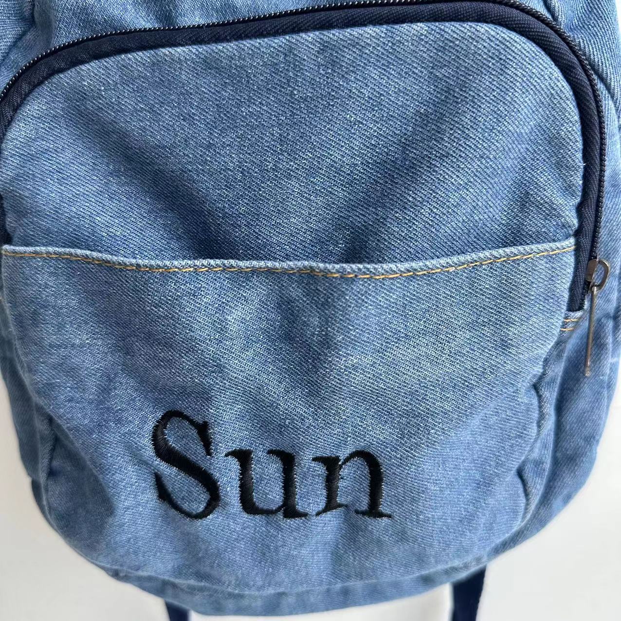Denim sırt çantası kızların ye - Canvas Backpack Casual incelemesi ve fiyatı