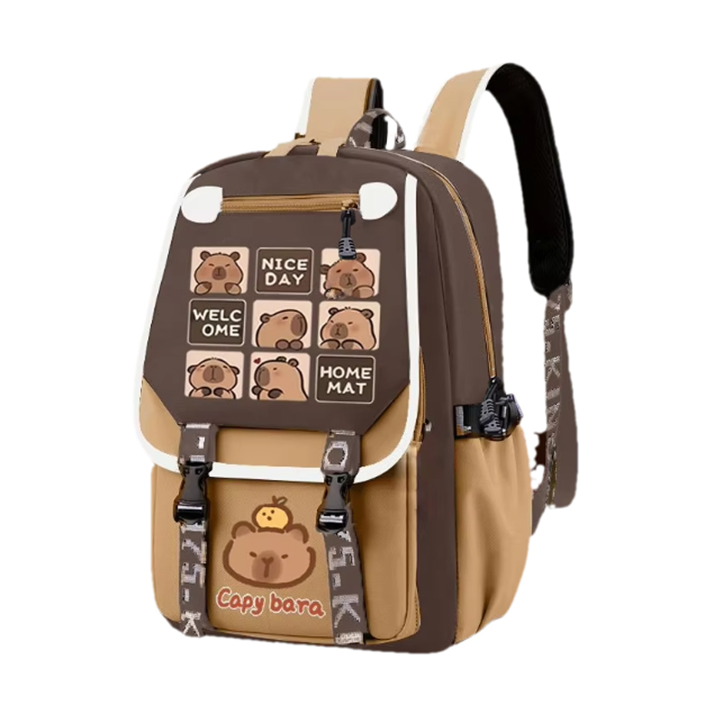Kawaii Kapibara Şık Haki Çocuk - School Backpack Teen incelemesi ve fiyatı