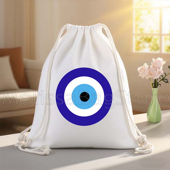Mati Mavi Nazar Boncuklu Çembe - Drawstring Gym Bag incelemesi ve fiyatı