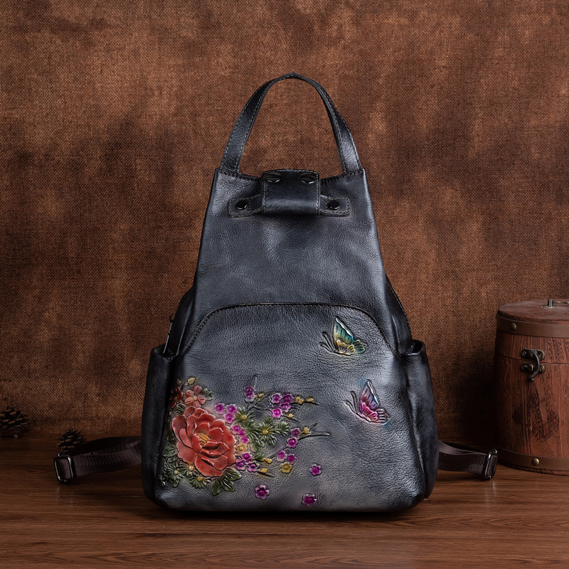 Johnature Hakiki Deri Kabartma - Leather Backpack Vintage incelemesi ve fiyatı