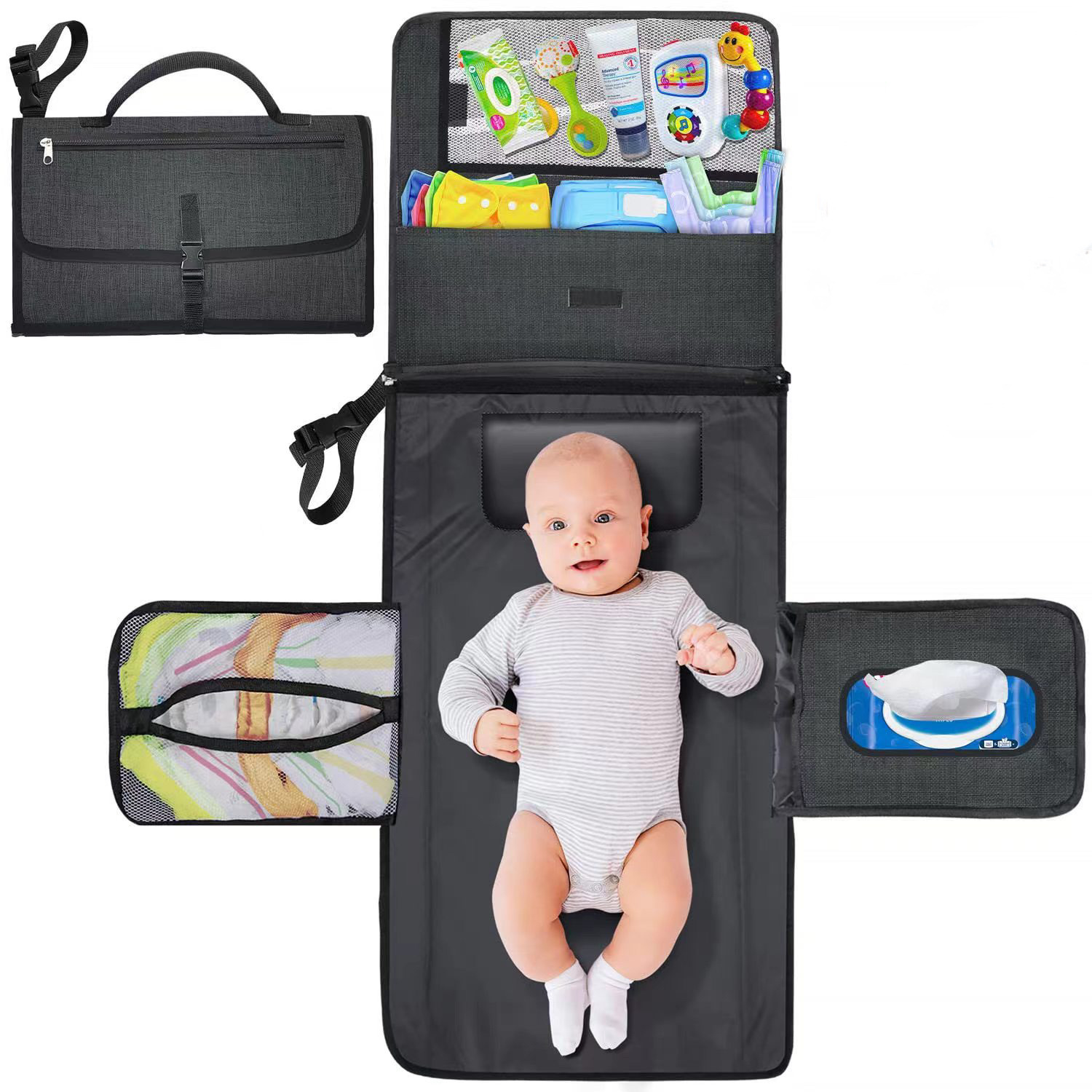 Taşınabilir Bebek Bezi Değişti - Backpack Diaper Bag incelemesi ve fiyatı