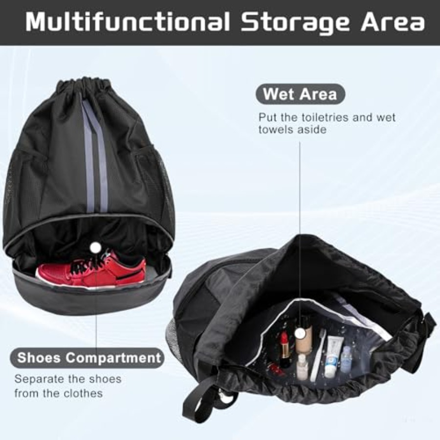 Ayakkabı Bölmeli Spor İpli Sır - Drawstring Gym Bag incelemesi ve fiyatı